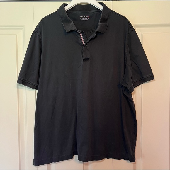 UNTUCKit men’s 100% cotton black polo. Size XXL. - Picture 1 of 7